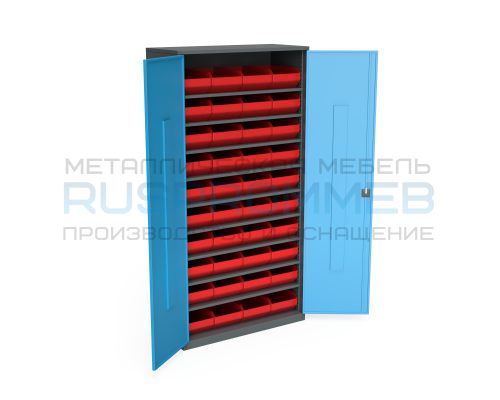 Шкаф для пластиковых лотков ШМ-40 (с дверьми)