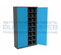 Металлический шкаф для противогазов ХПГ-40, с дверьми