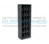 Металлический шкаф для 24 противогазов ХПГ-24-600, без двери