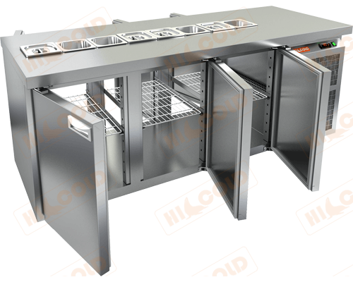 Стол охлаждаемый для салатов (саладетта) HICOLD SL2T-111/SN