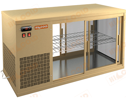 Настольная холодильная витрина сквозная HICOLD VRL T 900 L Beige